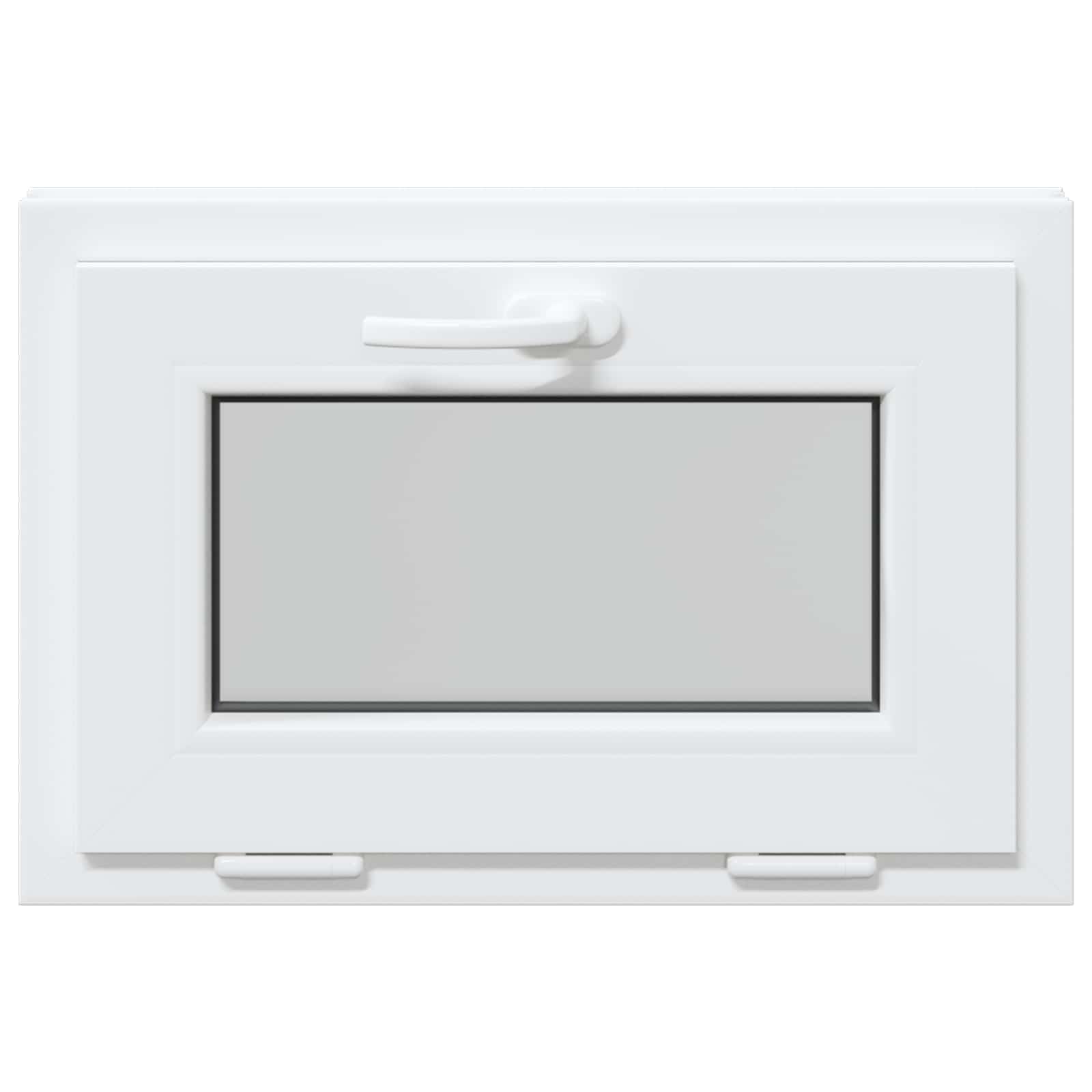 Παράθυρο Κάτω Στρώματος RISOR 60 x 40 cm PVC και Γυαλί Λευκό - Pakobazaar