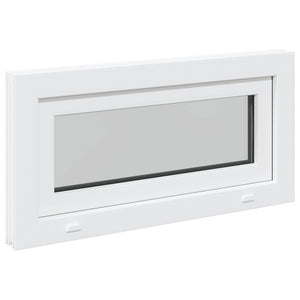 Παράθυρο Κάτω Στρώματος RISOR 80 x 40 cm PVC και Γυαλί Λευκό - Pakobazaar