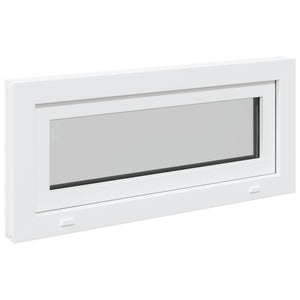 Παράθυρο Κάτω Στρώματος RISOR 90 x 40 cm PVC και Γυαλί Λευκό - Pakobazaar