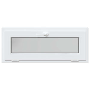 Παράθυρο Κάτω Στρώματος RISOR 110 x 40 cm PVC και Γυαλί Λευκό - Pakobazaar