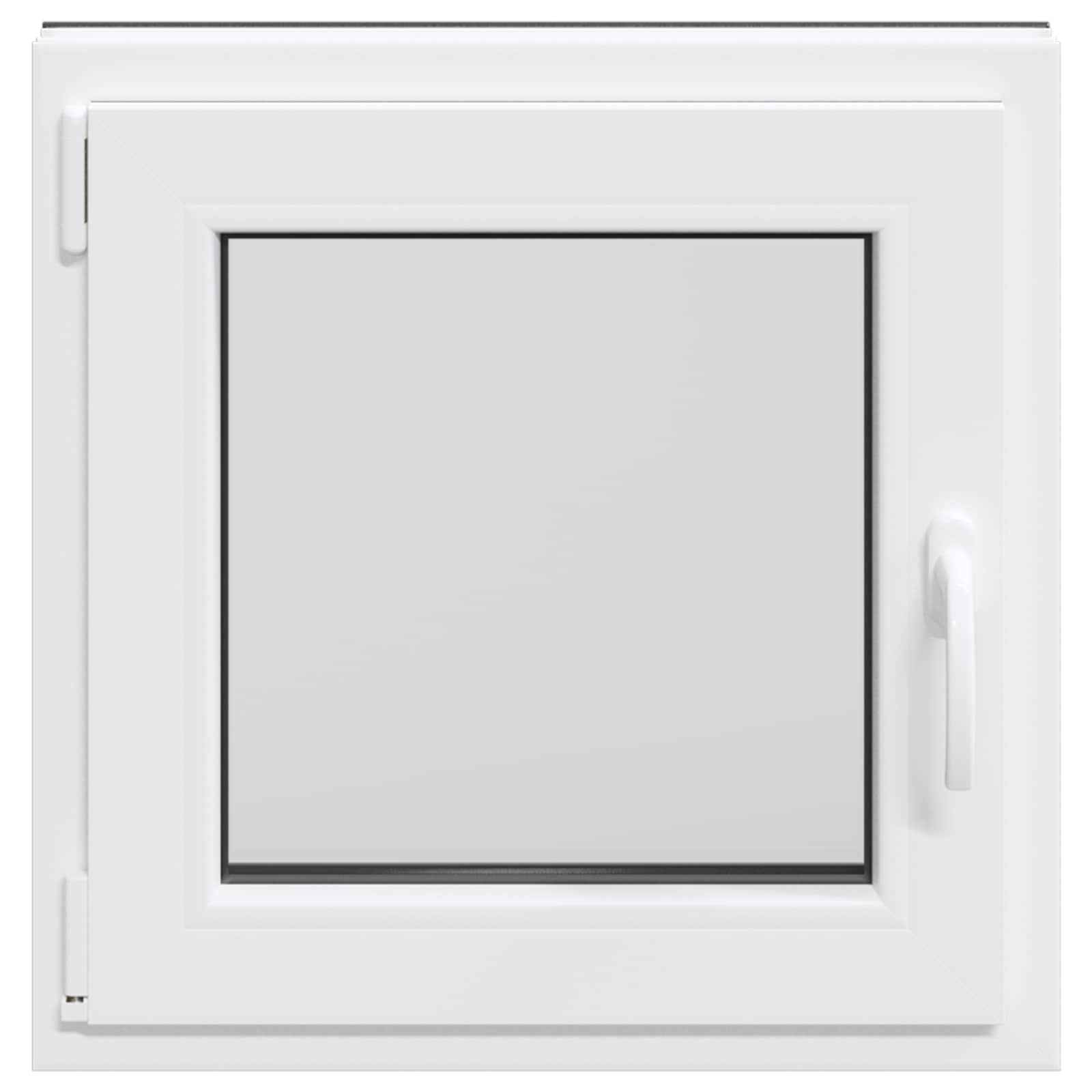 Παράθυρο Κάτω Στρώματος RISOR Ανθρακί 50 x 50 cm PVC και Γυαλί - Pakobazaar