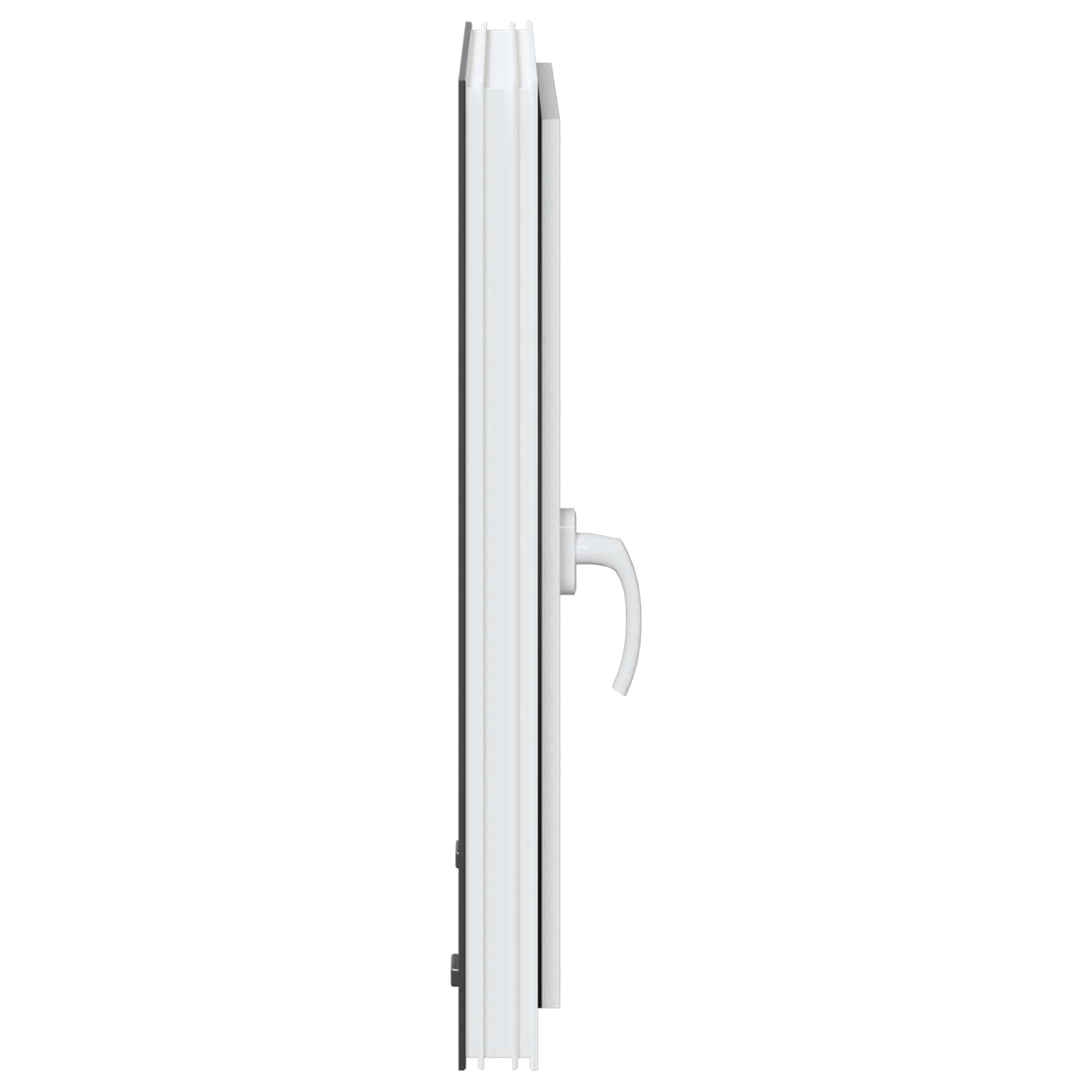 Παράθυρο Κάτω Στρώματος RISOR Ανθρακί 50 x 75 cm PVC και Γυαλί - Pakobazaar