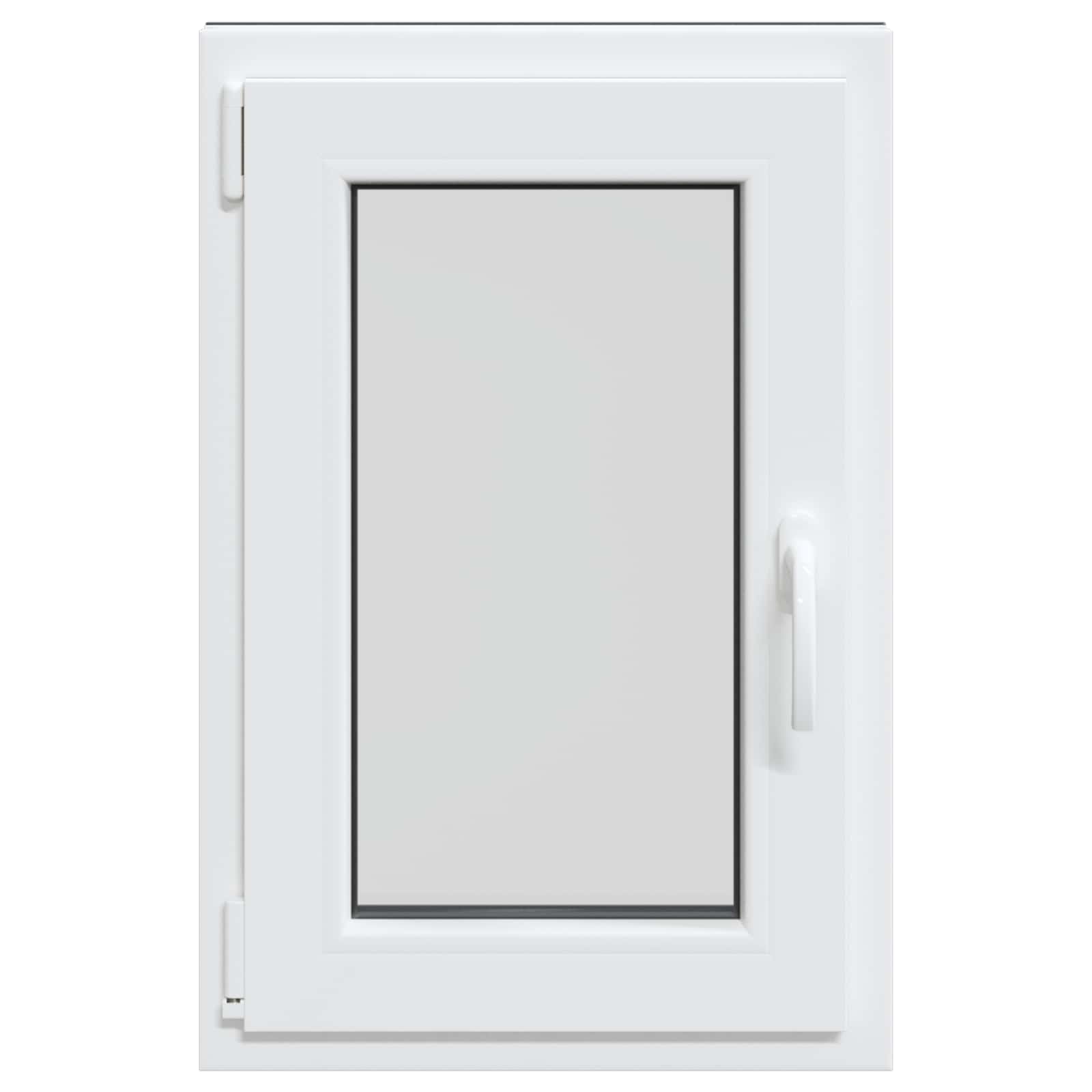 Παράθυρο Κάτω Στρώματος RISOR Ανθρακί 50 x 75 cm PVC και Γυαλί - Pakobazaar