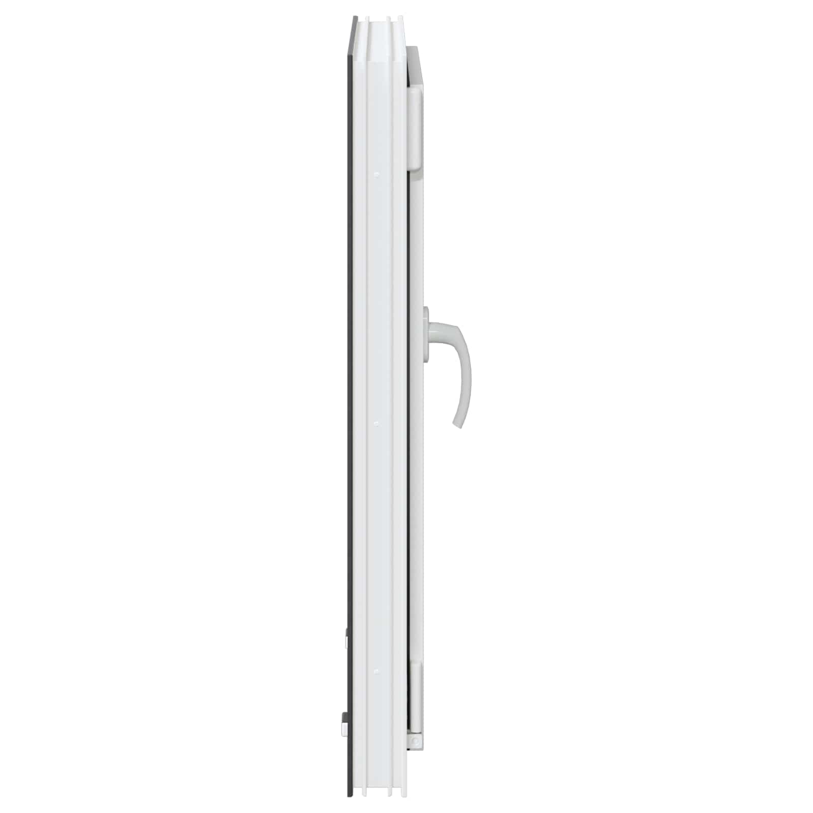 Παράθυρο Κάτω Στρώματος RISOR Ανθρακί 50 x 75 cm PVC και Γυαλί - Pakobazaar