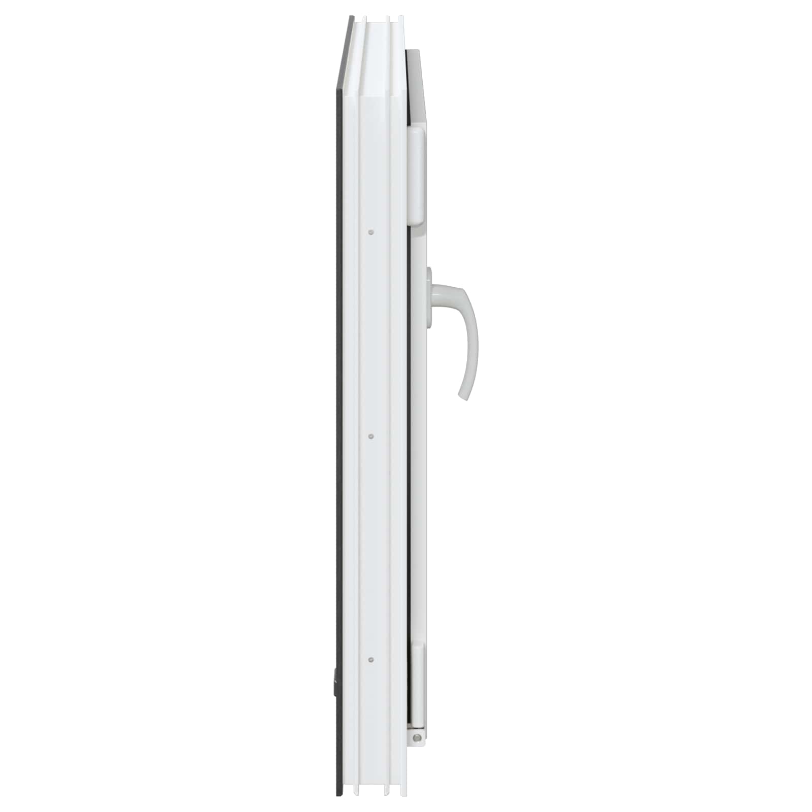 Παράθυρο Κάτω Στρώματος RISOR Ανθρακί 60 x 60 cm PVC και Γυαλί - Pakobazaar