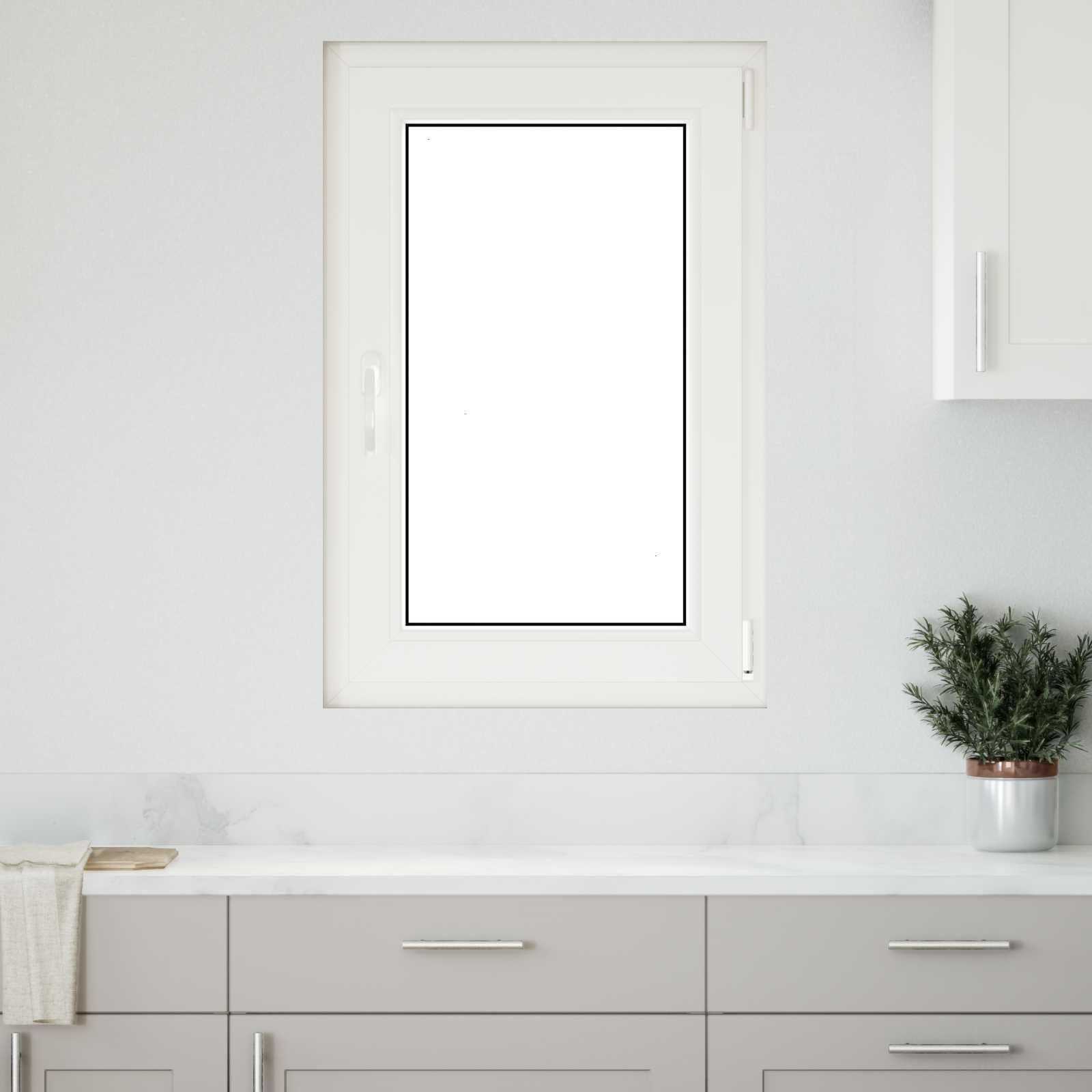 Παράθυρο Κάτω Στρώματος RISOR 60 x 80 cm PVC και Γυαλί Ανθρακί - Pakobazaar