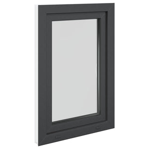 Παράθυρο Κάτω Στρώματος RISOR 60 x 80 cm PVC και Γυαλί Ανθρακί - Pakobazaar