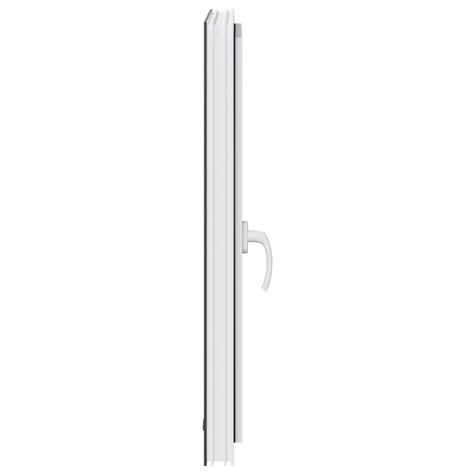Παράθυρο Κάτω Στρώματος RISOR 60 x 80 cm PVC και Γυαλί Ανθρακί - Pakobazaar