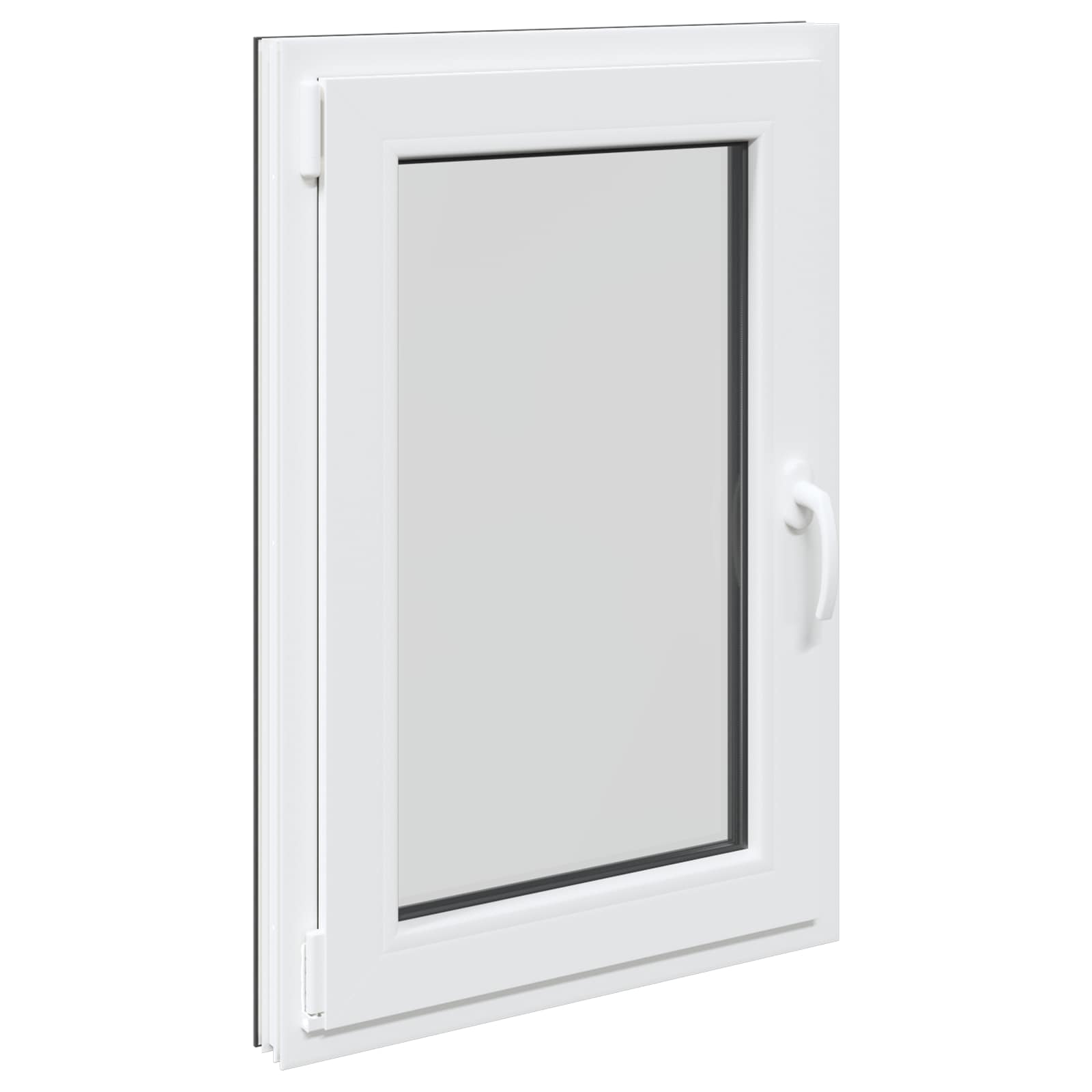 Παράθυρο Κάτω Στρώματος RISOR Ανθρακί 60 x 90 cm PVC και Γυαλί - Pakobazaar
