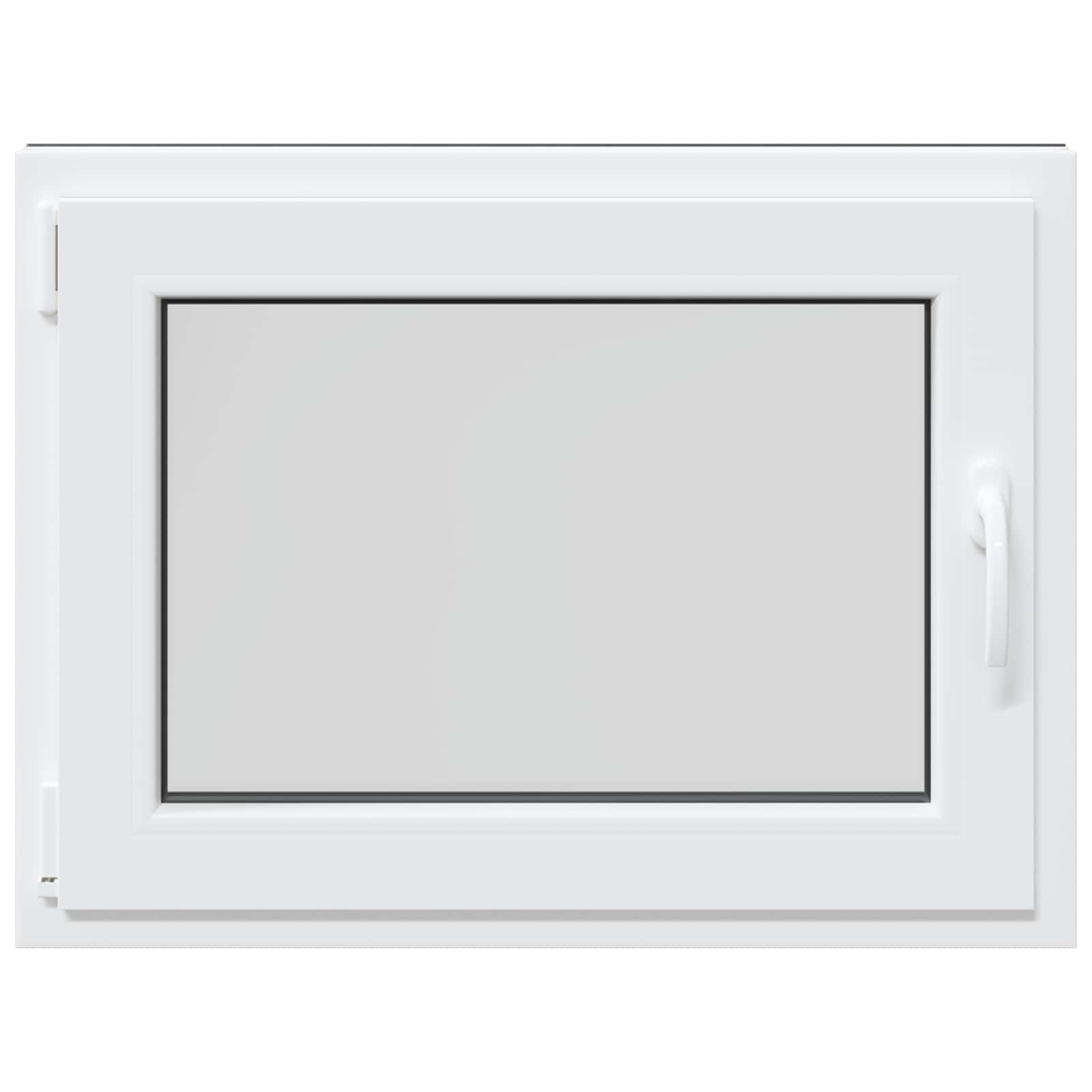 Παράθυρο Κάτω Στρώματος RISOR Ανθρακί 80 x 60 cm PVC και Γυαλί - Pakobazaar