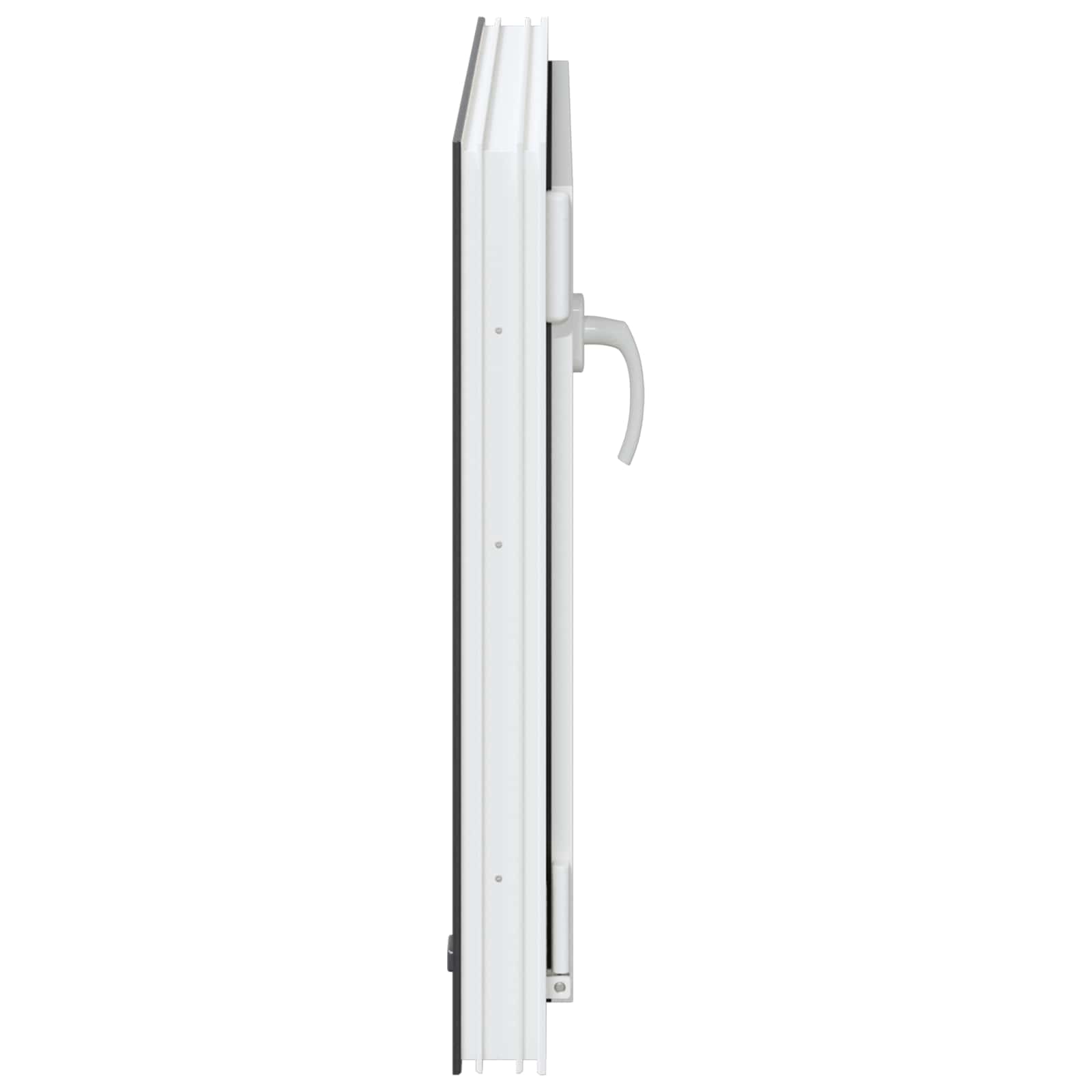 Παράθυρο Κάτω Στρώματος RISOR Ανθρακί 80 x 60 cm PVC και Γυαλί - Pakobazaar