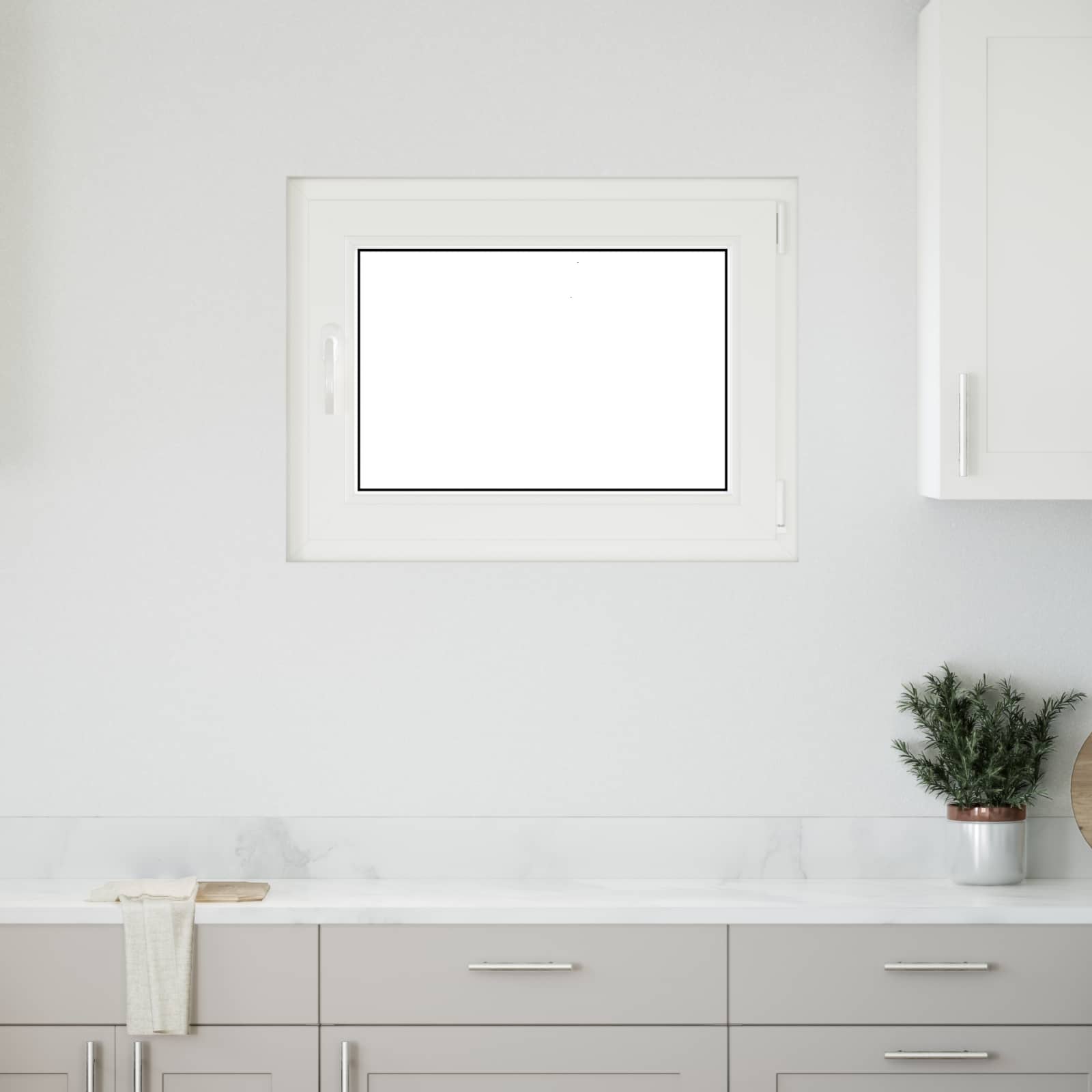 Παράθυρο Κάτω Στρώματος RISOR Ανθρακί 80 x 60 cm PVC και Γυαλί - Pakobazaar