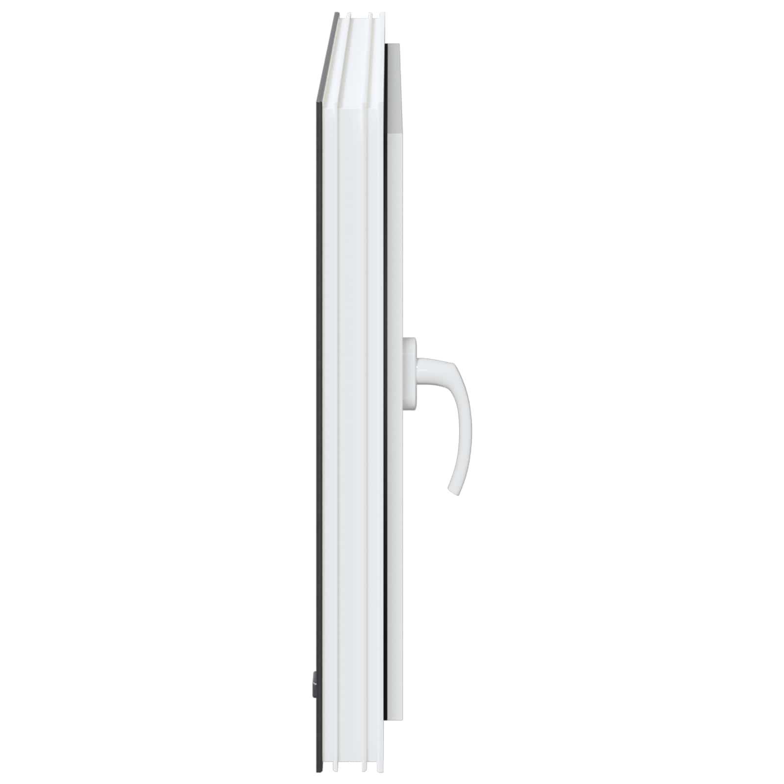 Παράθυρο Κάτω Στρώματος RISOR Ανθρακί 80 x 60 cm PVC και Γυαλί - Pakobazaar
