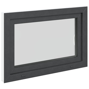 Παράθυρο Κάτω Στρώματος RISOR Ανθρακί 90 x 60 cm PVC και Γυαλί - Pakobazaar