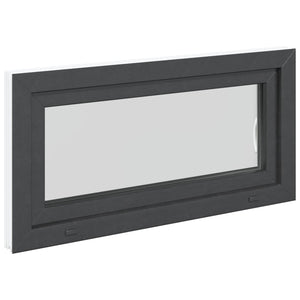Παράθυρο Κάτω Στρώματος RISOR Ανθρακί 100 x 50 cm PVC και Γυαλί - Pakobazaar