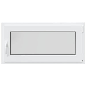 Παράθυρο Κάτω Στρώματος RISOR Ανθρακί 100 x 50 cm PVC και Γυαλί - Pakobazaar