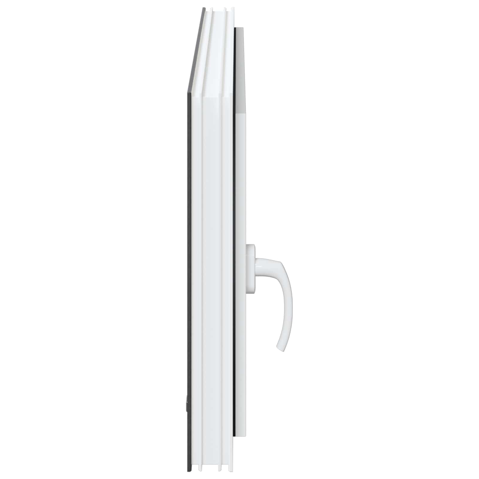 Παράθυρο Κάτω Στρώματος RISOR Ανθρακί 100 x 50 cm PVC και Γυαλί - Pakobazaar