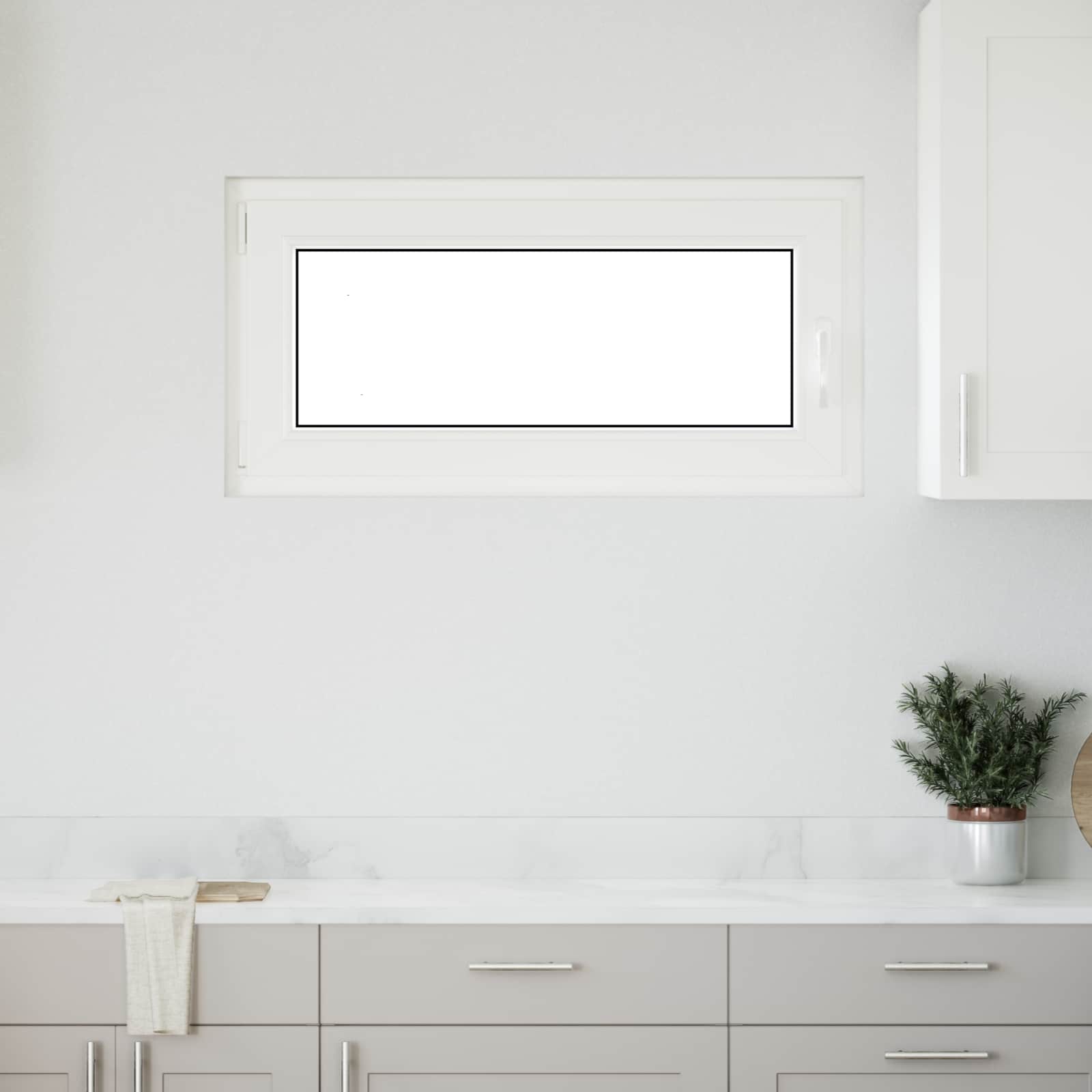 Παράθυρο Κάτω Στρώματος RISOR Ανθρακί 100 x 50 cm PVC και Γυαλί - Pakobazaar