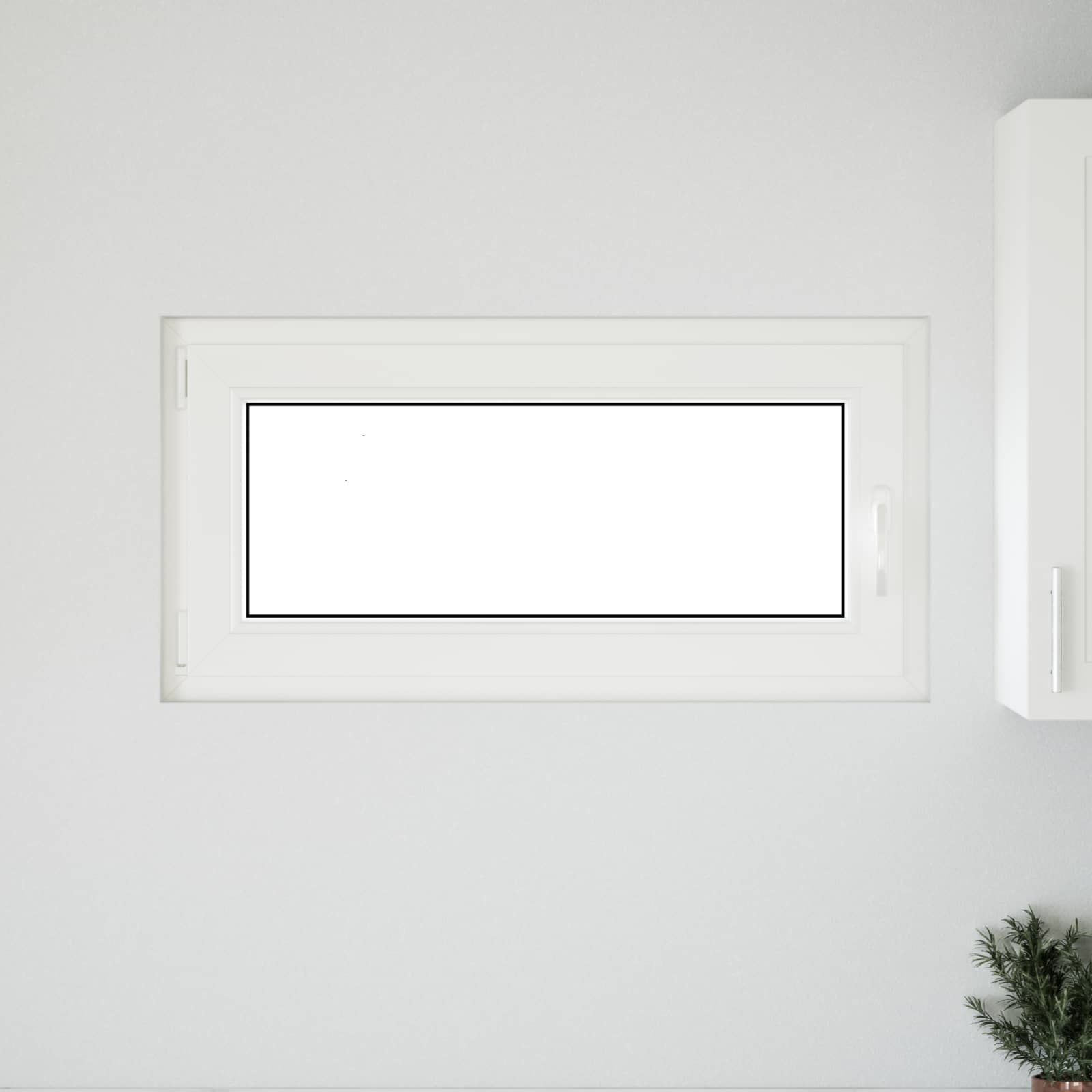 Παράθυρο Κάτω Στρώματος RISOR Ανθρακί 100 x 50 cm PVC και Γυαλί - Pakobazaar