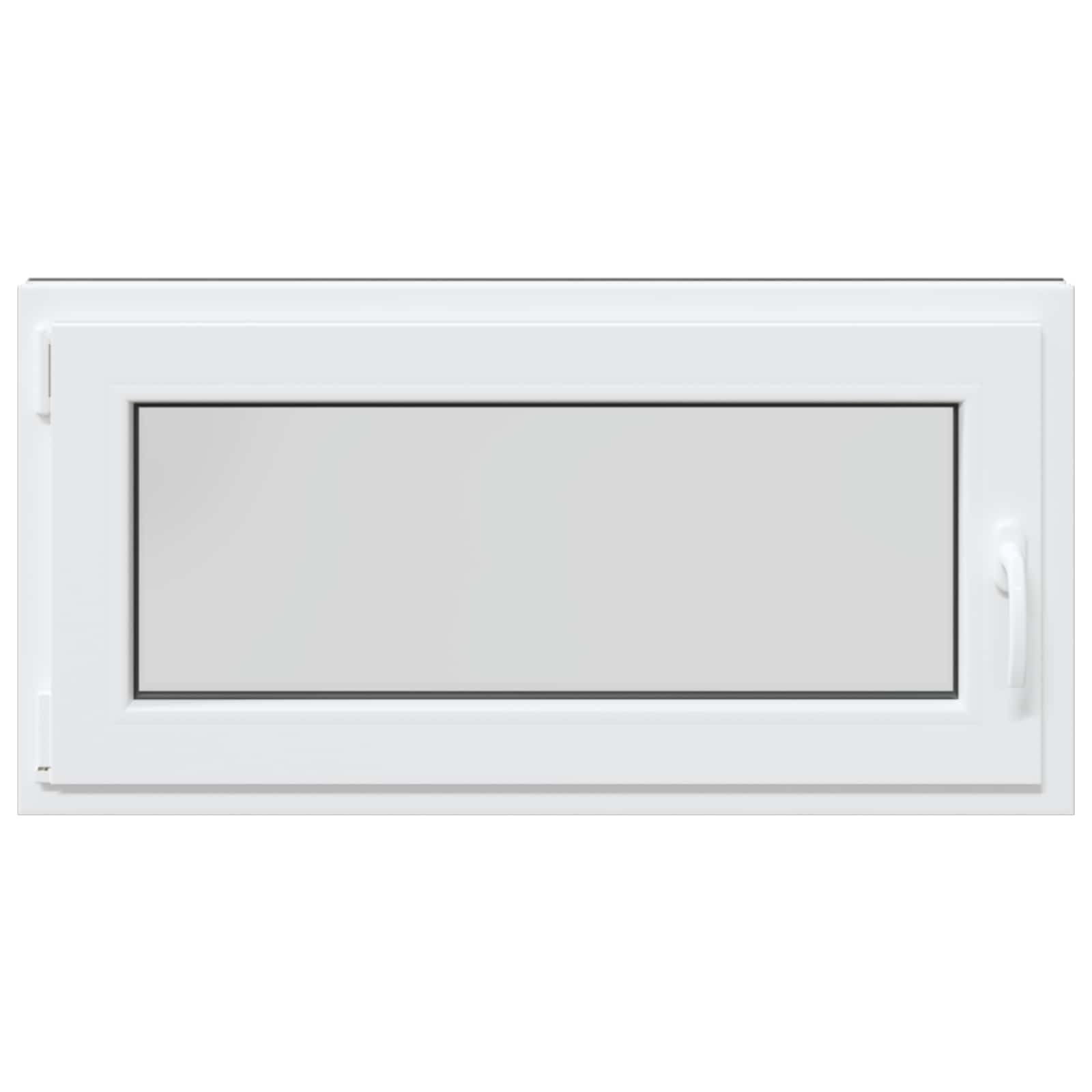 Παράθυρο Κάτω Στρώματος RISOR Ανθρακί 100 x 50 cm PVC και Γυαλί - Pakobazaar