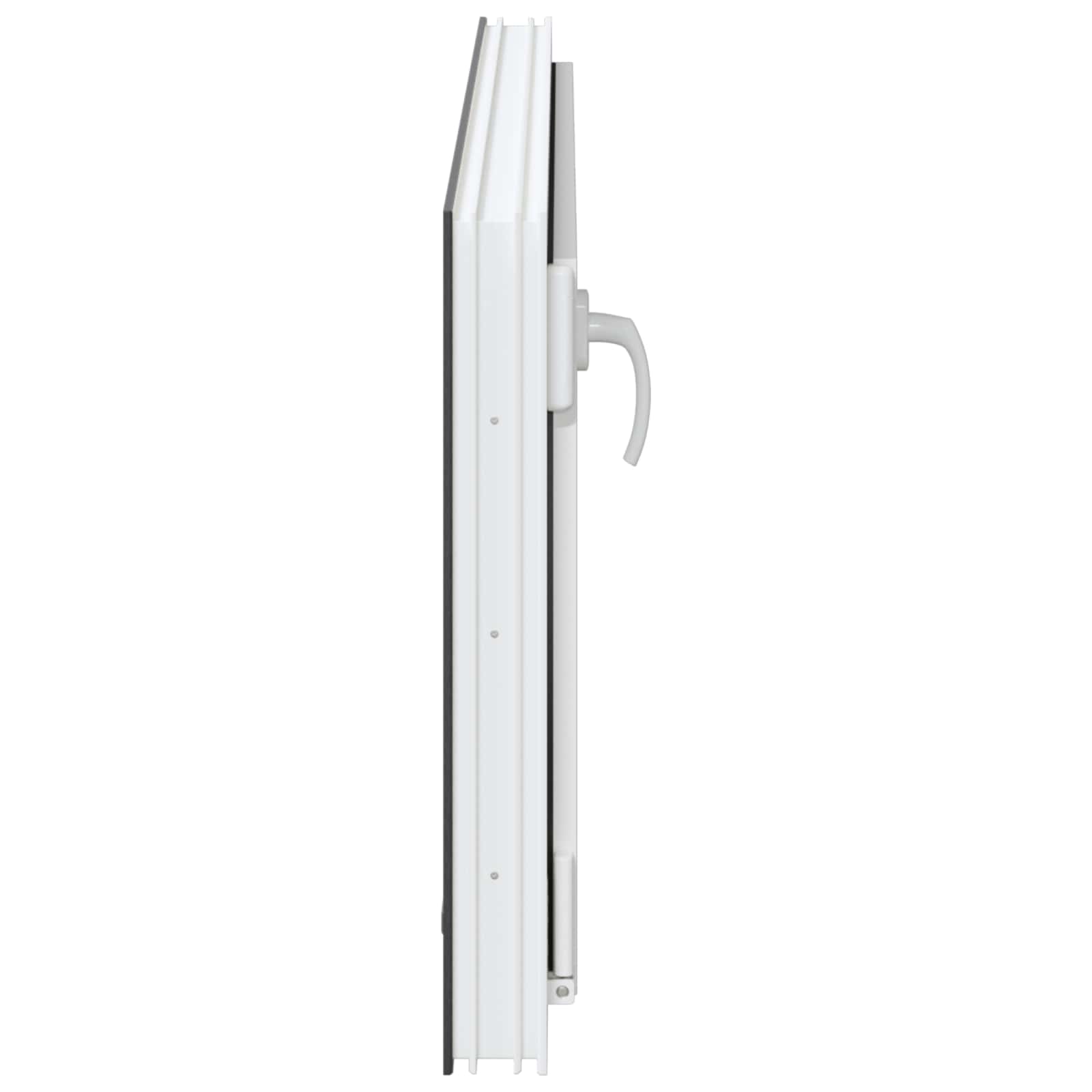 Παράθυρο Κάτω Στρώματος RISOR Ανθρακί 100 x 50 cm PVC και Γυαλί - Pakobazaar