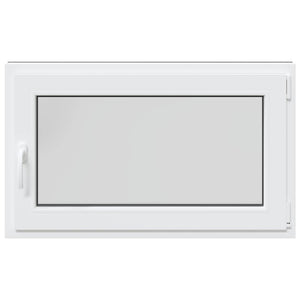 Παράθυρο Κάτω Στρώματος RISOR Ανθρακί 100 x 70 cm PVC και Γυαλί - Pakobazaar
