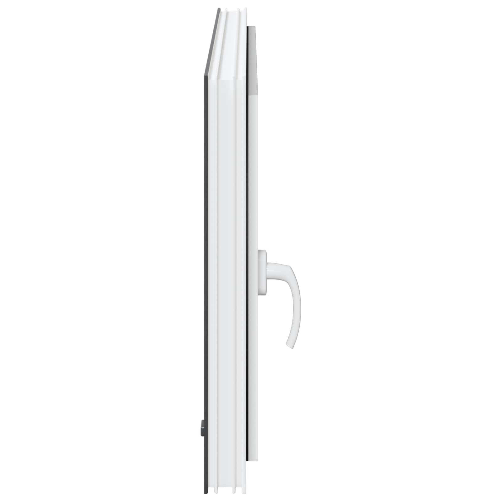 Παράθυρο Κάτω Στρώματος RISOR Ανθρακί 100 x 70 cm PVC και Γυαλί - Pakobazaar