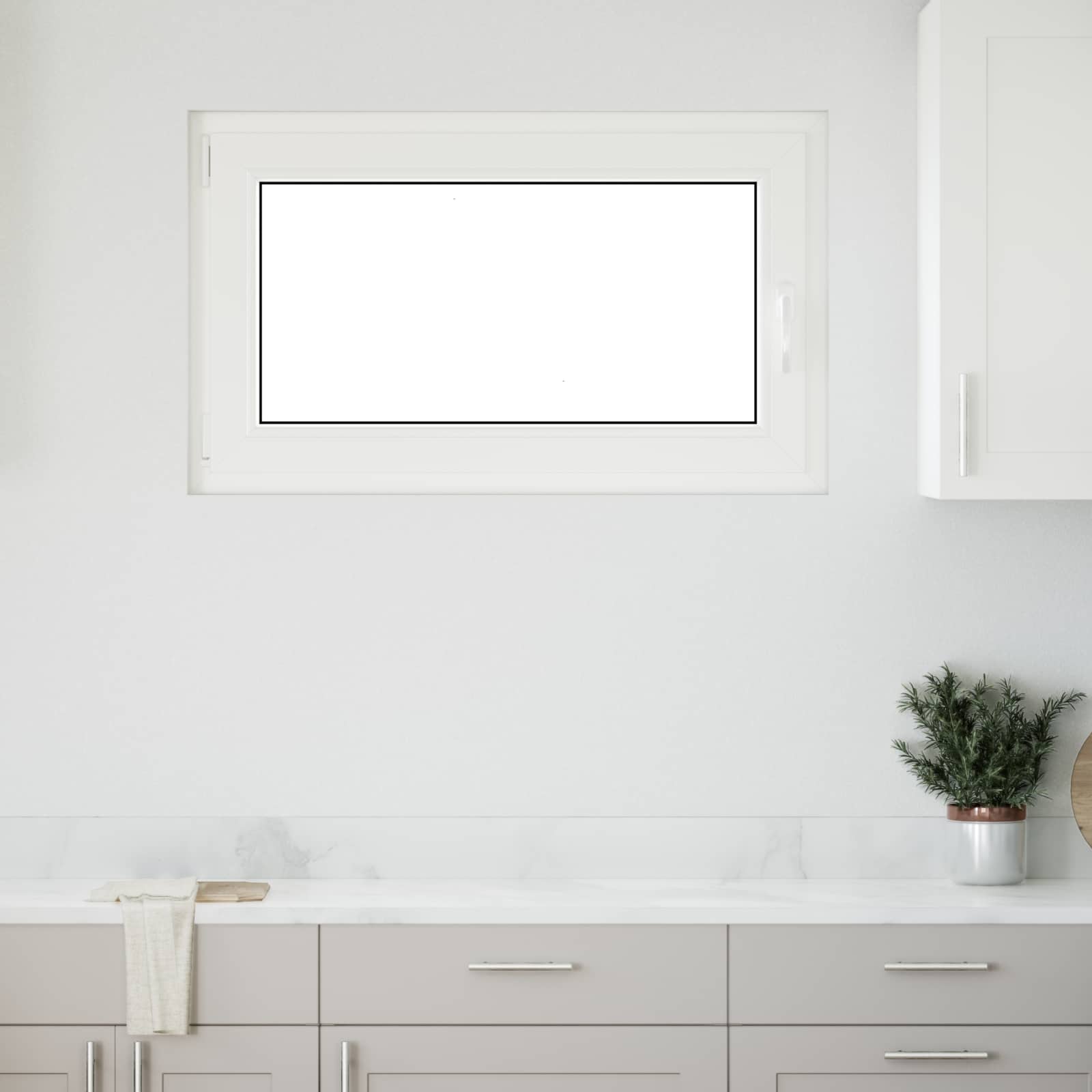Παράθυρο Κάτω Στρώματος RISOR Ανθρακί 100 x 70 cm PVC και Γυαλί - Pakobazaar