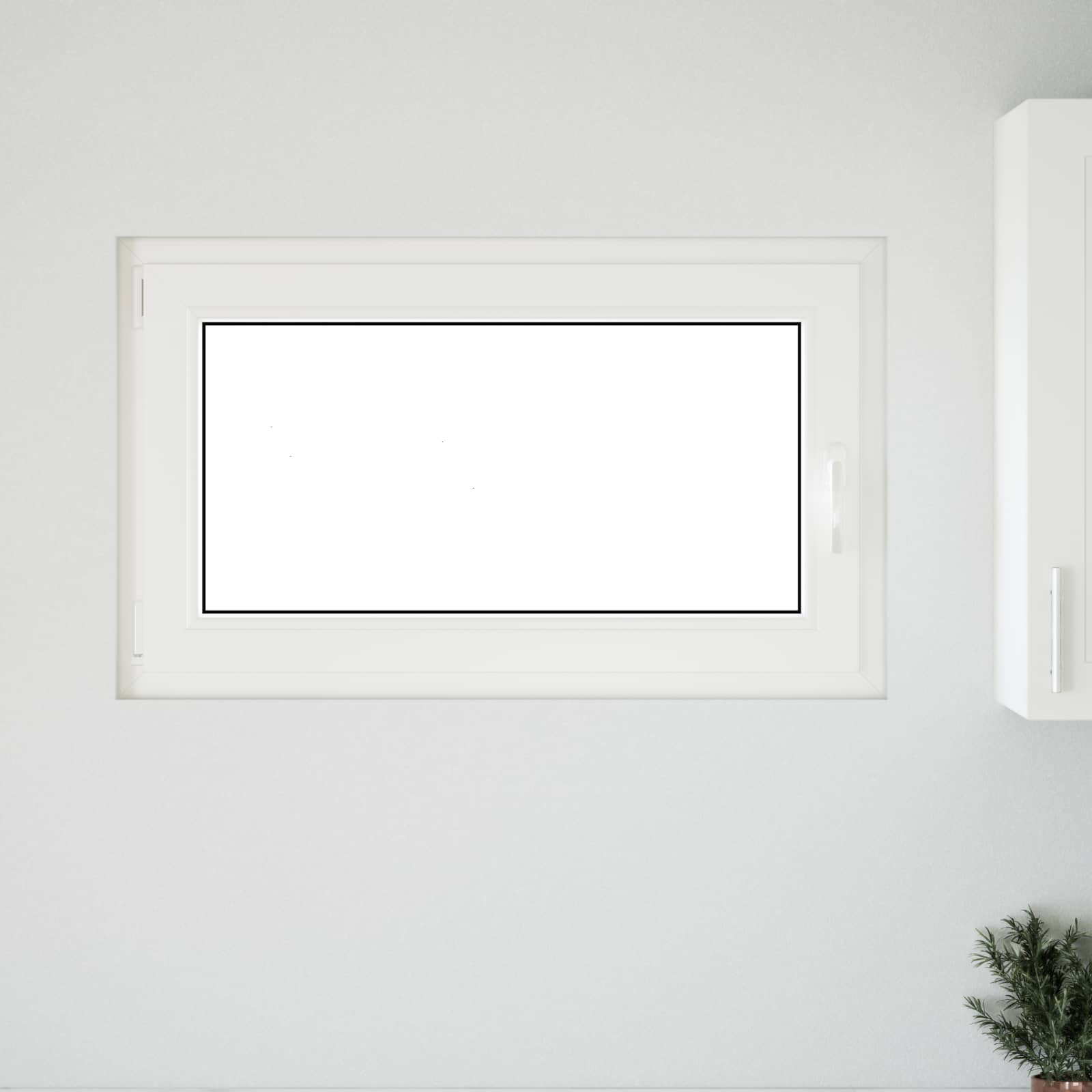 Παράθυρο Κάτω Στρώματος RISOR Ανθρακί 100 x 70 cm PVC και Γυαλί - Pakobazaar