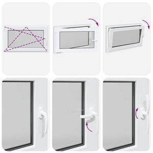 Παράθυρο Κάτω Στρώματος RISOR Ανθρακί 100 x 70 cm PVC και Γυαλί - Pakobazaar