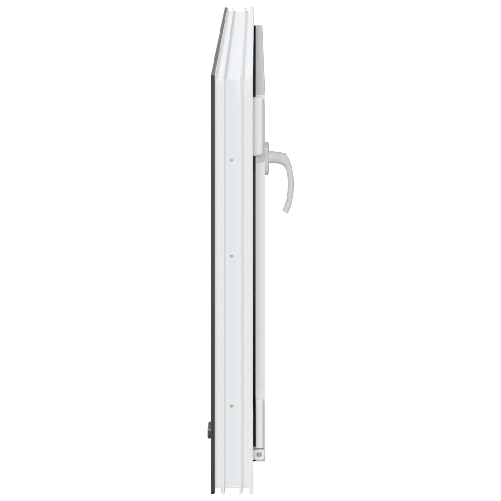 Παράθυρο Κάτω Στρώματος RISOR Ανθρακί 100 x 70 cm PVC και Γυαλί - Pakobazaar