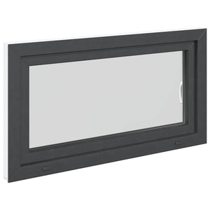 Παράθυρο Κάτω Στρώματος RISOR Ανθρακί 110 x 50 cm PVC και Γυαλί - Pakobazaar