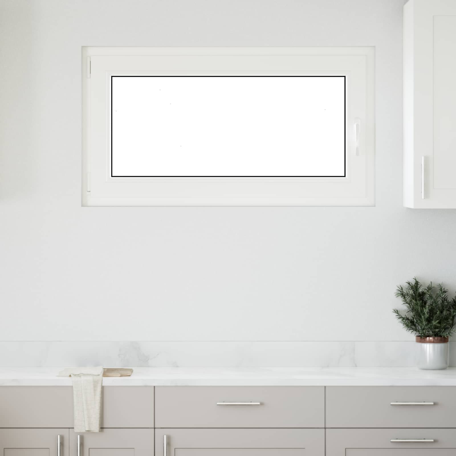 Παράθυρο Κάτω Στρώματος RISOR Ανθρακί 110 x 50 cm PVC και Γυαλί - Pakobazaar