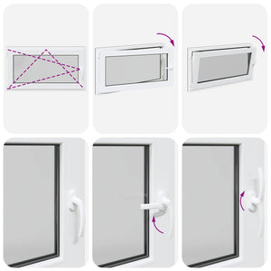 Παράθυρο Κάτω Στρώματος RISOR Ανθρακί 110 x 50 cm PVC και Γυαλί - Pakobazaar