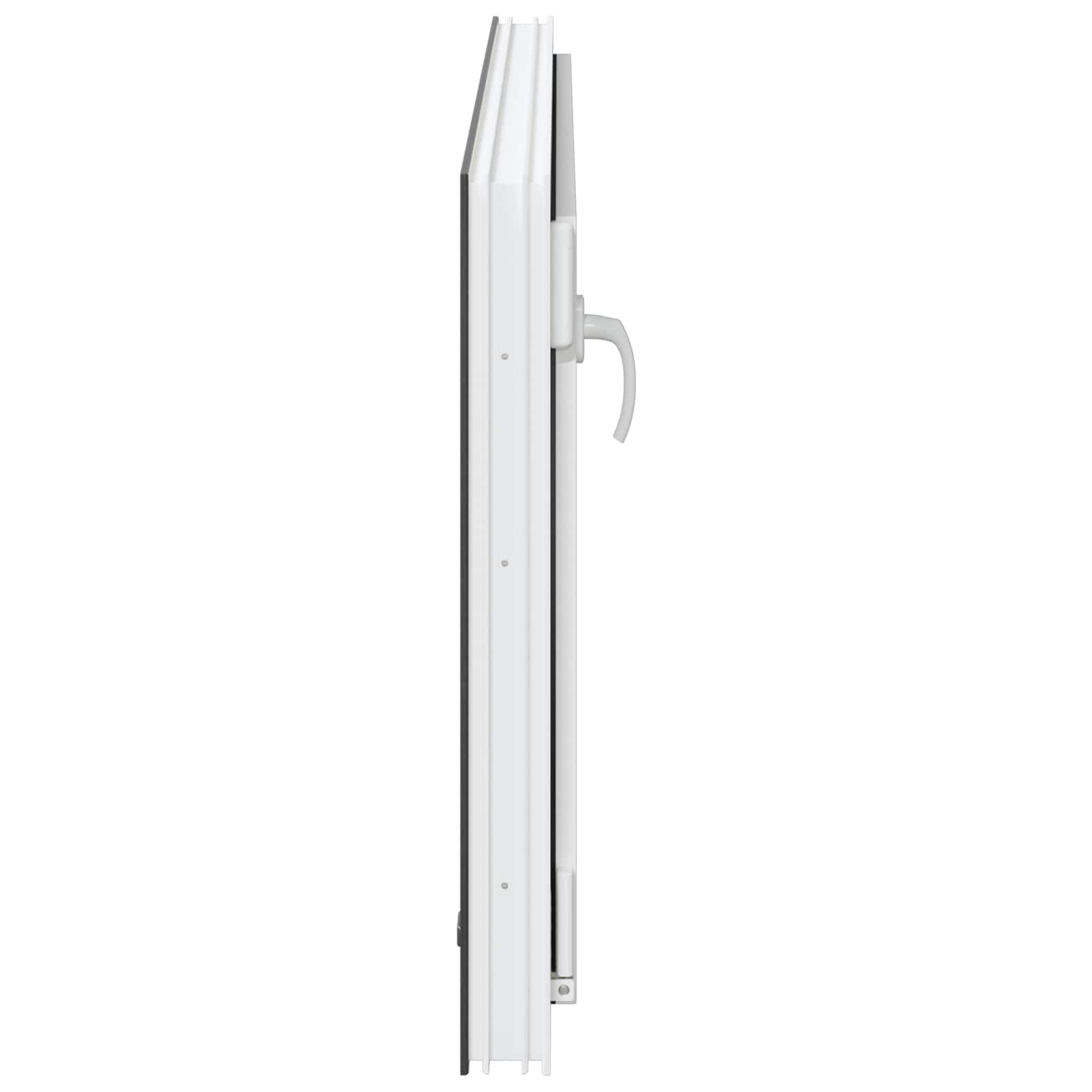Παράθυρο Κάτω Στρώματος RISOR Ανθρακί 110 x 60 cm PVC και Γυαλί - Pakobazaar