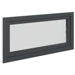 Παράθυρο Κάτω Στρώματος RISOR Ανθρακί 120 x 60 cm PVC και Γυαλί - Pakobazaar
