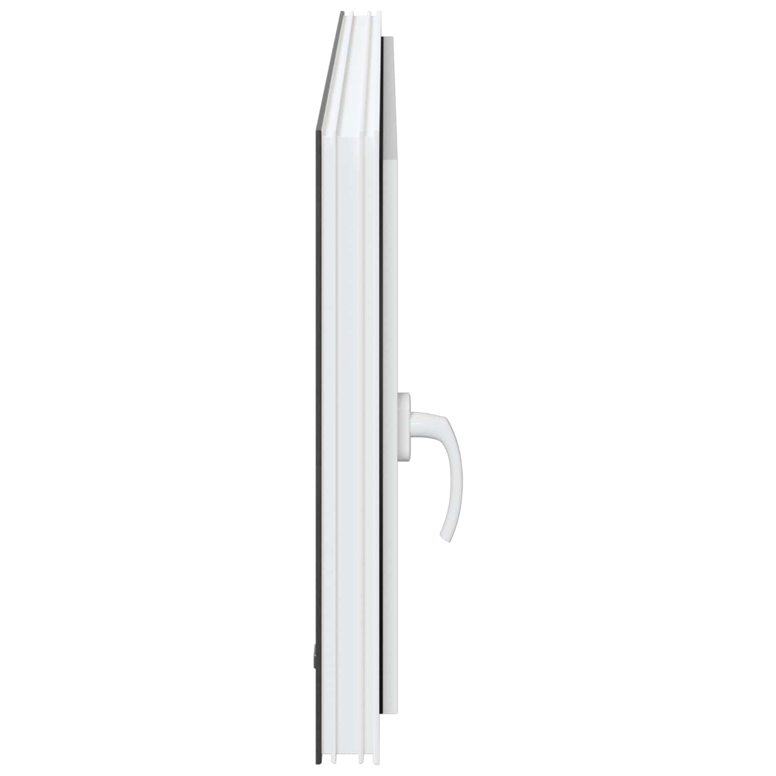Παράθυρο Κάτω Στρώματος RISOR Ανθρακί 120 x 60 cm PVC και Γυαλί - Pakobazaar