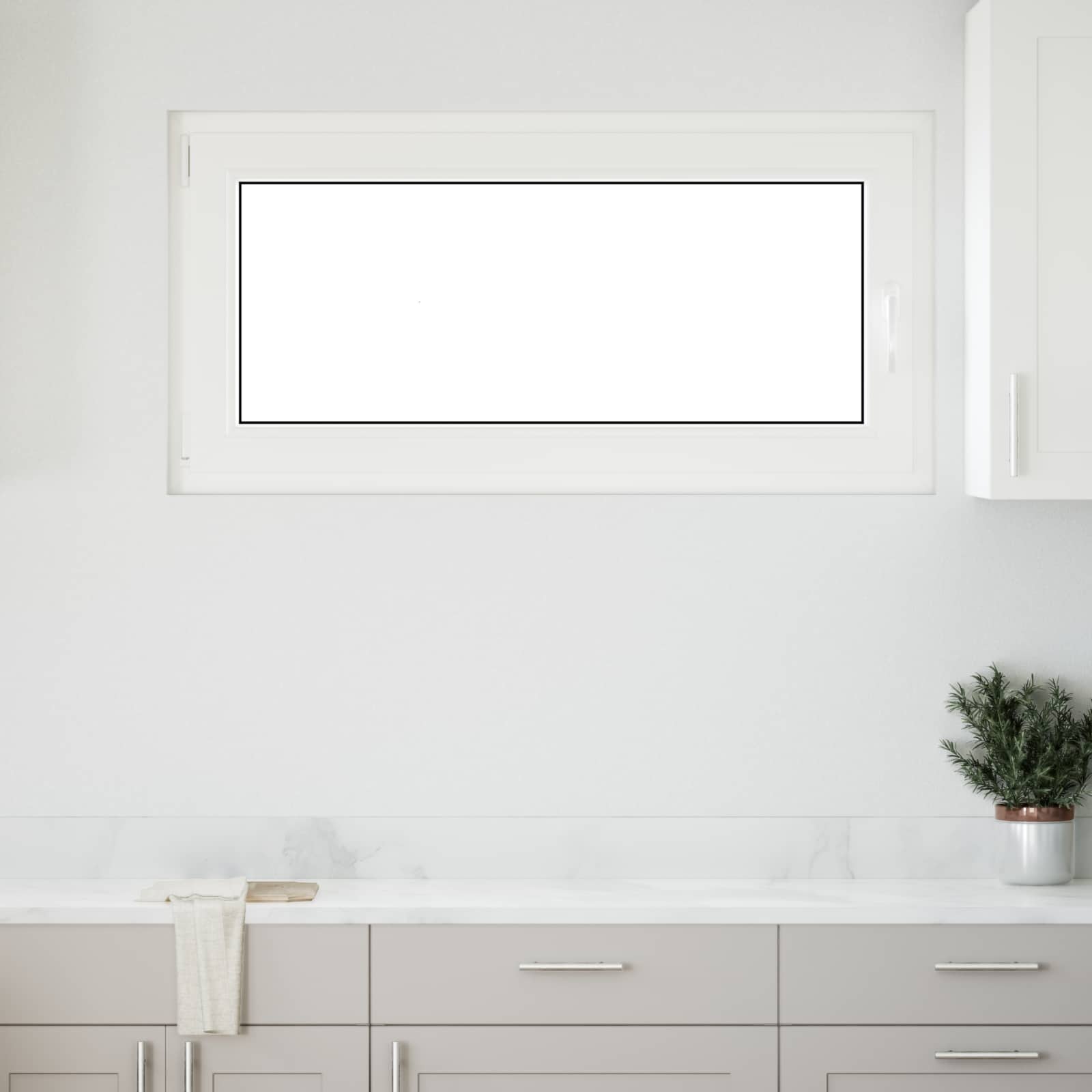Παράθυρο Κάτω Στρώματος RISOR Ανθρακί 120 x 60 cm PVC και Γυαλί - Pakobazaar