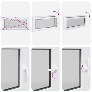 Παράθυρο Κάτω Στρώματος RISOR Ανθρακί 120 x 60 cm PVC και Γυαλί - Pakobazaar