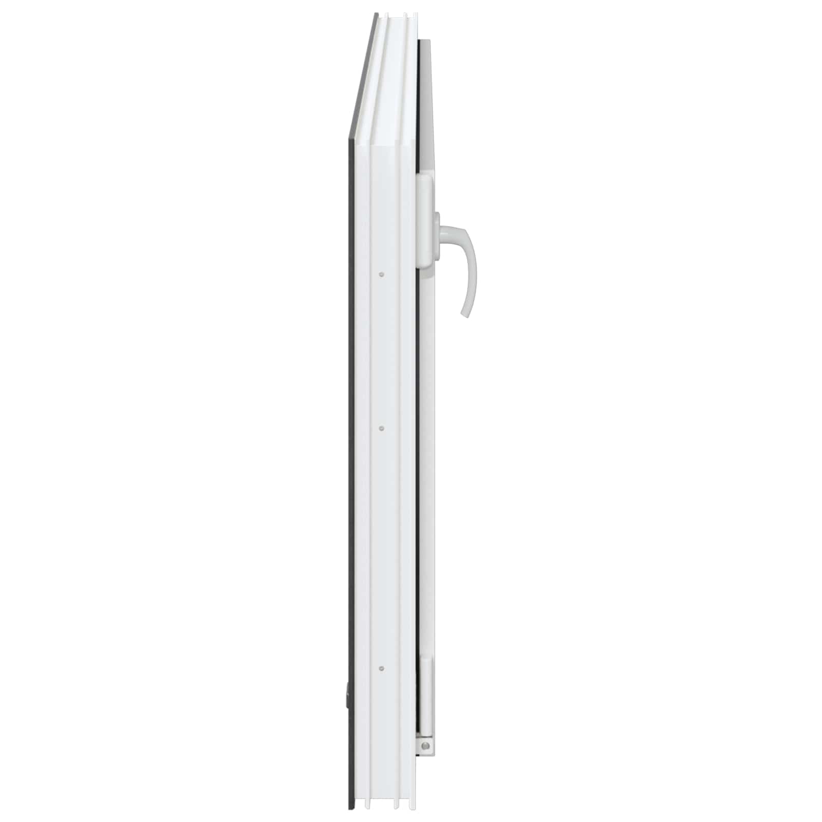 Παράθυρο Κάτω Στρώματος RISOR Ανθρακί 120 x 60 cm PVC και Γυαλί - Pakobazaar