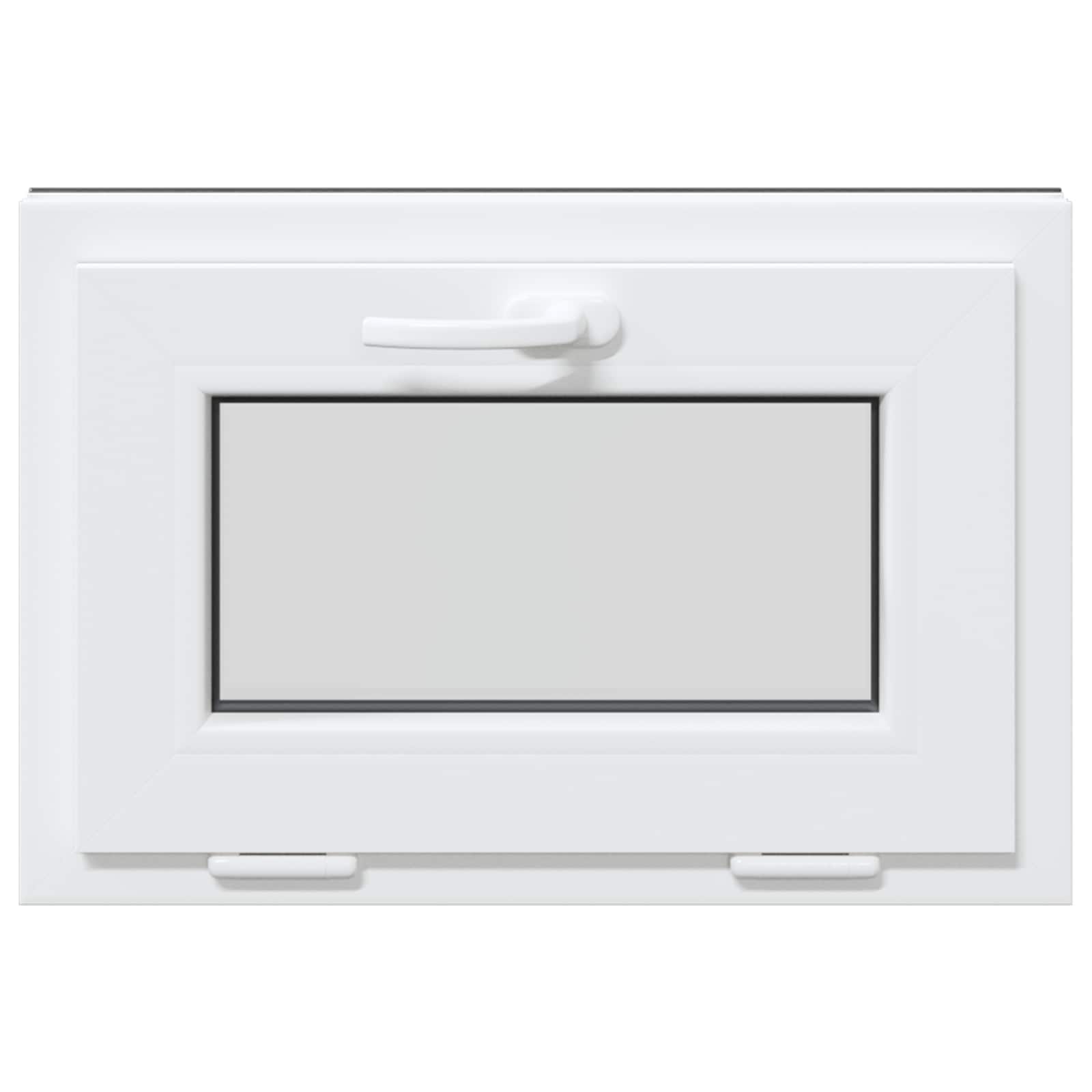 Παράθυρο Κάτω Στρώματος RISOR 60 x 40 cm PVC και Γυαλί Ανθρακί - Pakobazaar