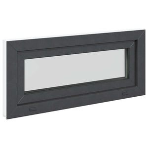 Παράθυρο Κάτω Στρώματος RISOR 90 x 40 cm PVC και Γυαλί Ανθρακί - Pakobazaar