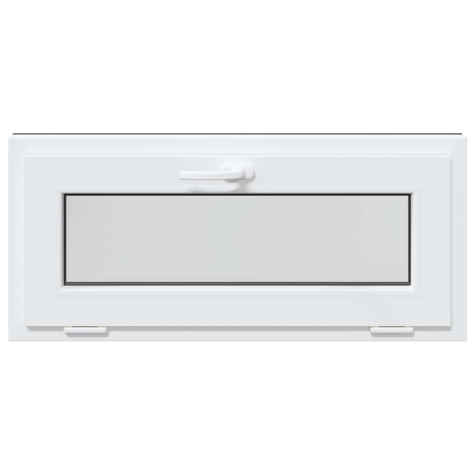 Παράθυρο Κάτω Στρώματος RISOR 90 x 40 cm PVC και Γυαλί Ανθρακί - Pakobazaar