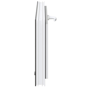 Παράθυρο Κάτω Στρώματος RISOR 90 x 40 cm PVC και Γυαλί Ανθρακί - Pakobazaar