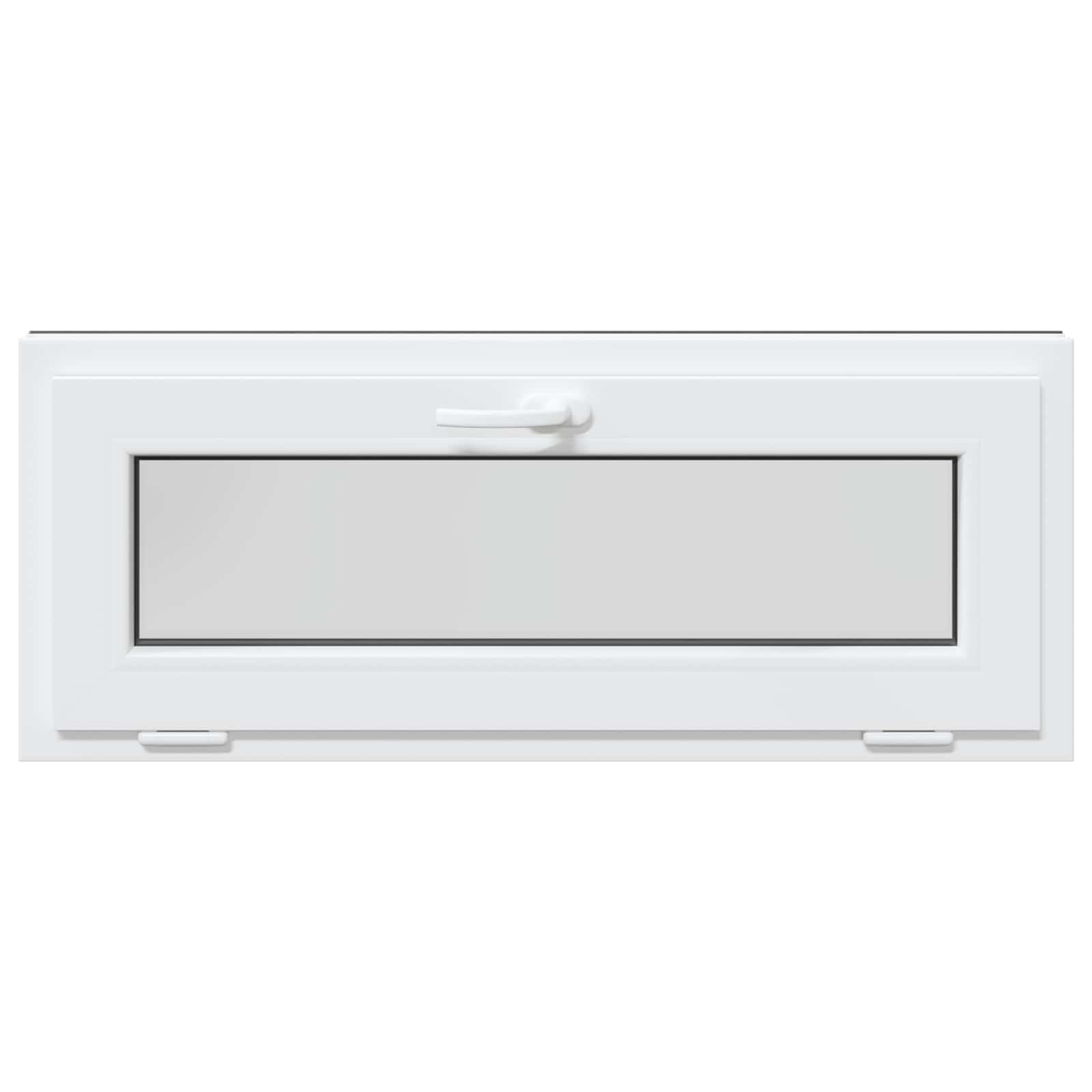 Παράθυρο Κάτω Στρώματος RISOR 110 x 40 cm PVC και Γυαλί Ανθρακί - Pakobazaar