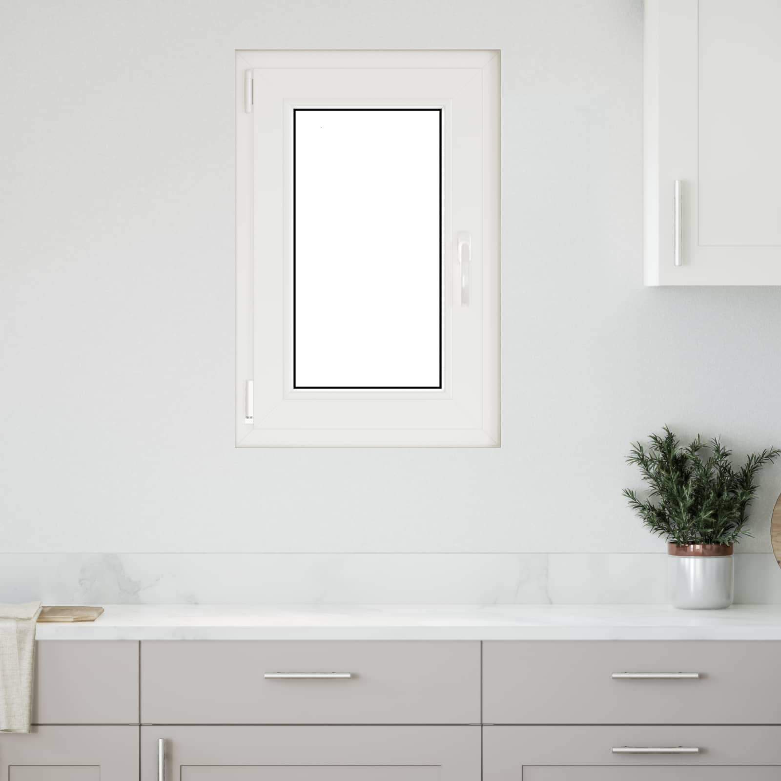Παράθυρο Κάτω Στρώματος RISOR Ανθρακί 50 x 75 cm PVC και Γυαλί - Pakobazaar