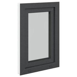 Παράθυρο Κάτω Στρώματος RISOR Ανθρακί 50 x 75 cm PVC και Γυαλί - Pakobazaar