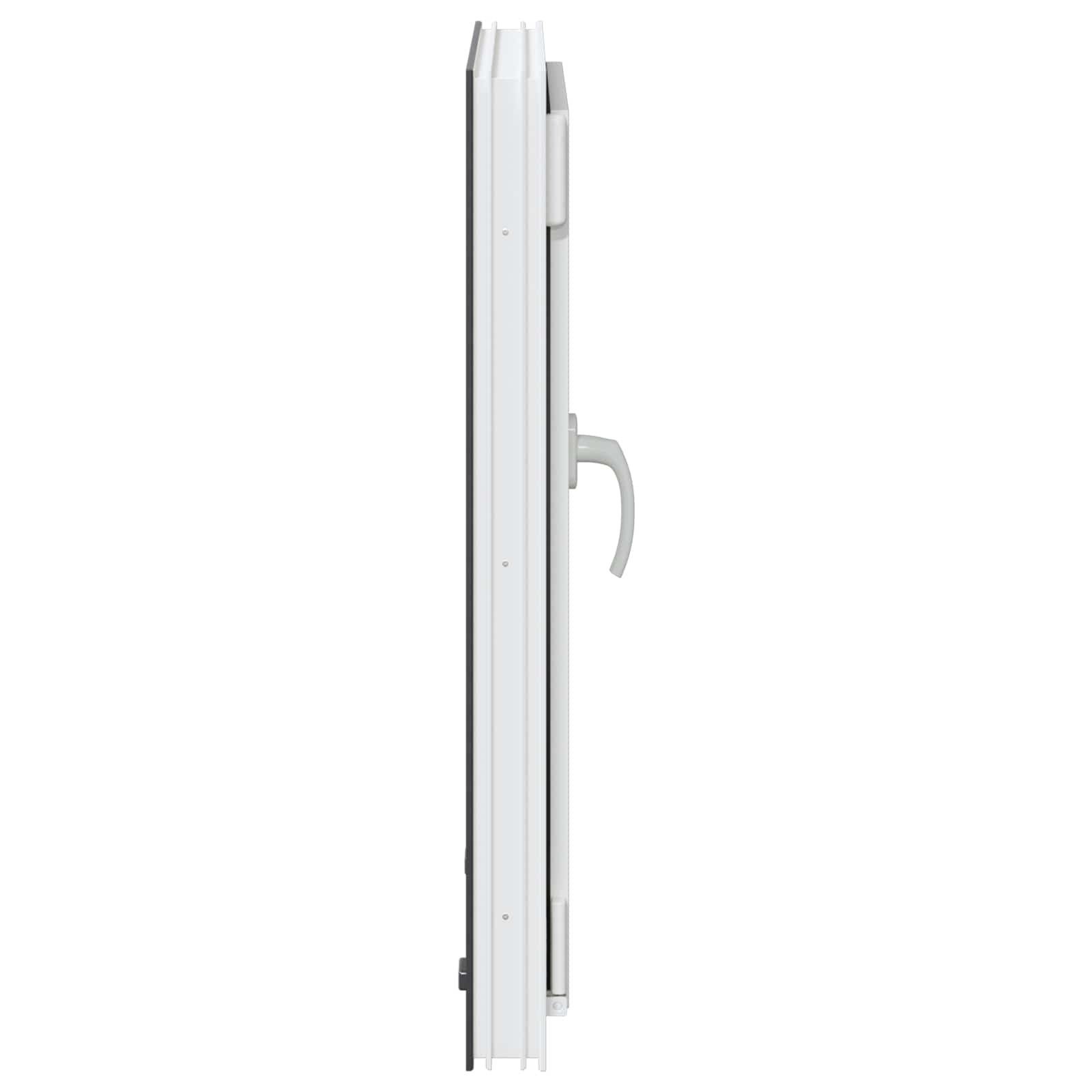 Παράθυρο Κάτω Στρώματος RISOR Ανθρακί 50 x 75 cm PVC και Γυαλί - Pakobazaar