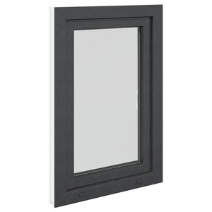 Παράθυρο Κάτω Στρώματος RISOR Ανθρακί 60 x 90 cm PVC και Γυαλί - Pakobazaar