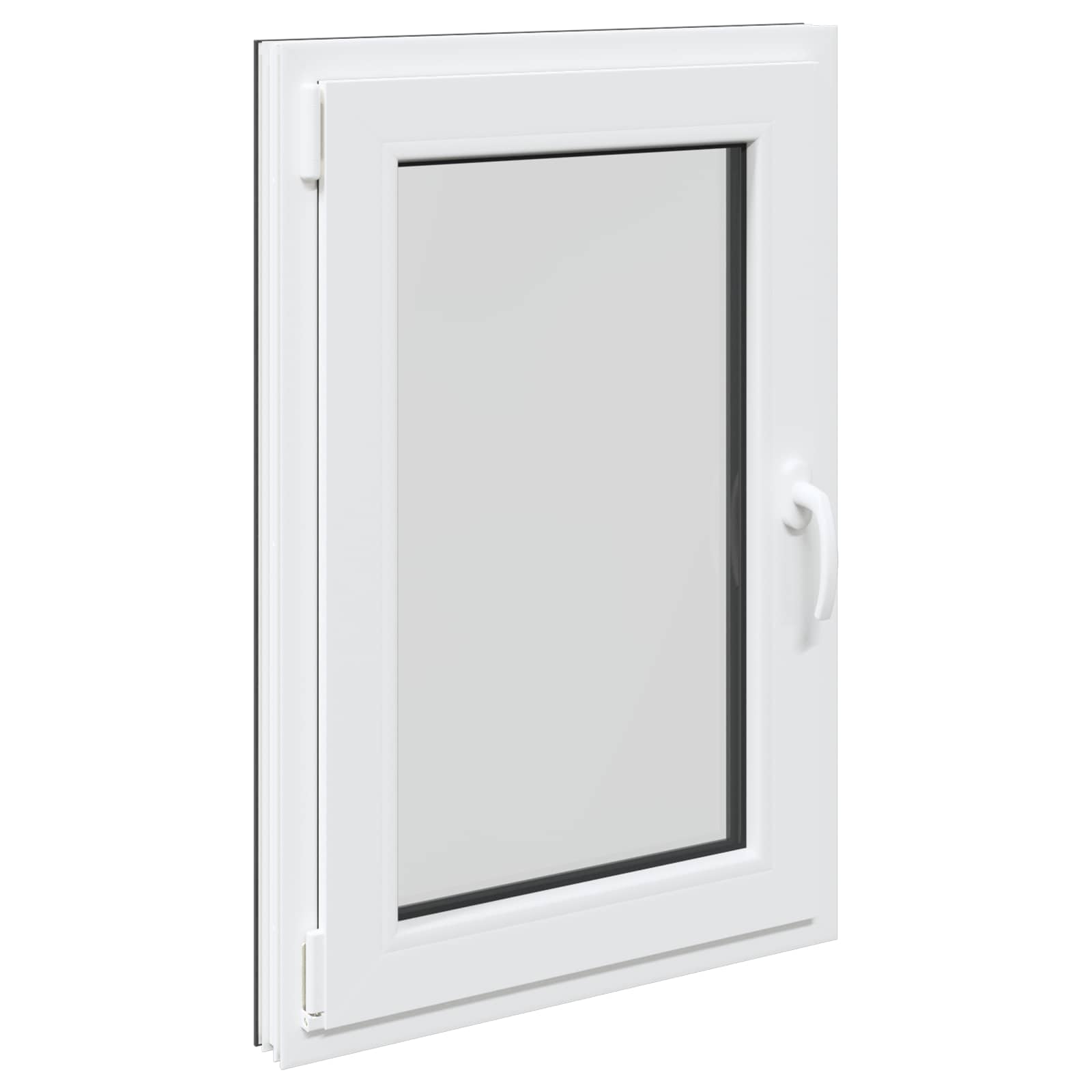 Παράθυρο Κάτω Στρώματος RISOR Ανθρακί 60 x 100 cm PVC και Γυαλί - Pakobazaar
